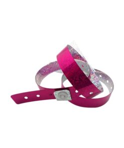 Hologram-Wristbands-Pink