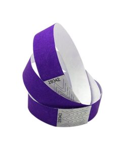 Tyvek Wristbands Purple