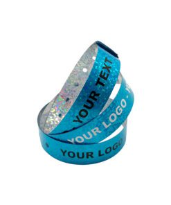 Hologram-Wristbands-L-Shape-Turquoise-Printed