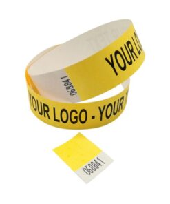 Printed-Tyvek-Wristbands-Yellow