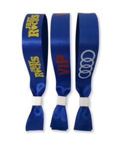 Printed-fabric-Wristbands-Blue