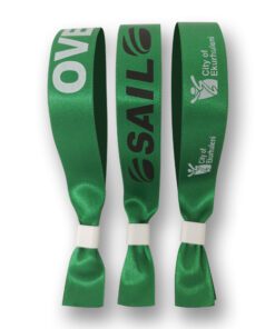 Printed-fabric-Wristbands-Green