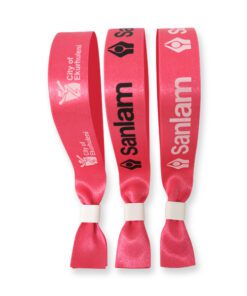 Printed-fabric-Wristbands-Pink