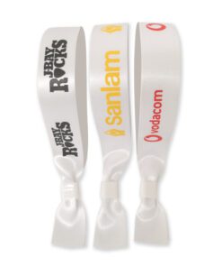 Printed-fabric-Wristbands-White