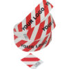 Printed-Striped Tyvek-Wristbands-Red