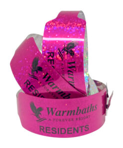 Printed-Hologram-Wristbands-Pink