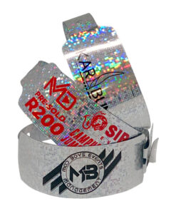 Printed-Hologram-Wristbands-Silver