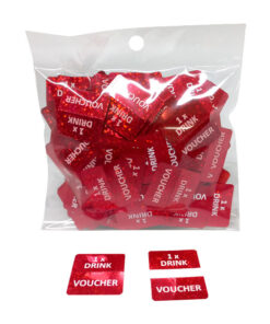 EVENT-TOKEN-PRE-PRINTED-DRINK-VOUCHER-RED