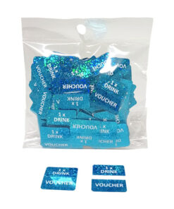 EVENT-TOKEN-PRE-PRINTED-DRINK-VOUCHER-TURQUOISE