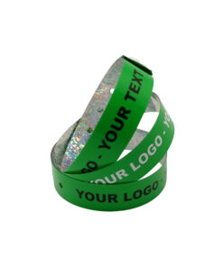 Vinyl-Wristbands-L-Shape-Green-Printed