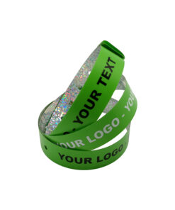 Vinyl-Wristbands-L-Shape-Lime-Printed