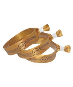 VIP-Wristbands-Fabric-Wristbands-with-Patterns-Gold
